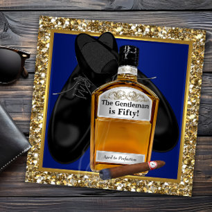 Manns blaues Gold im Laufe der Zeit perfektioniert Einladung