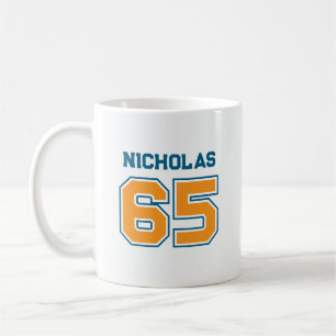 Mannschaftsfarben Trikotnummer Kaffeetasse