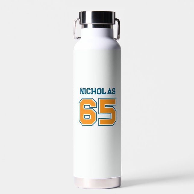 Mannschaftsfarben Trikotnummer Trinkflasche (Vorne)