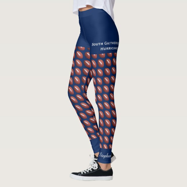 Mannschaftsfußball mit Fake Blue Shorts, Name, Leggings (Links)
