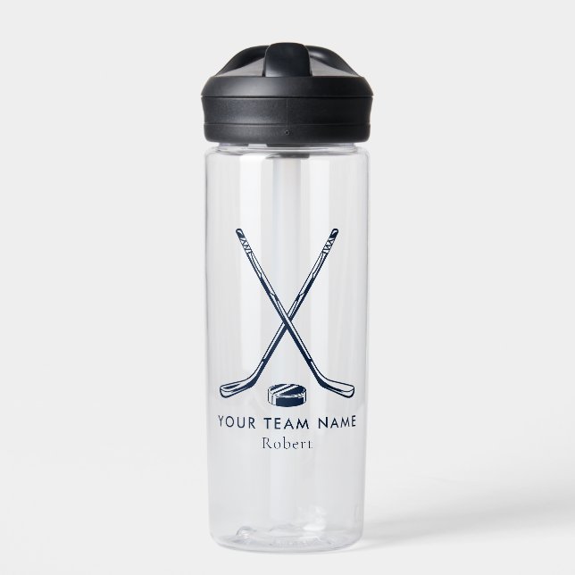 Mannschaftsname Eishockey Personalisiert geben Trinkflasche (Vorderseite)