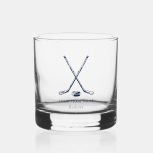 Mannschaftsname Eishockey Personalisiert geben Whiskyglas