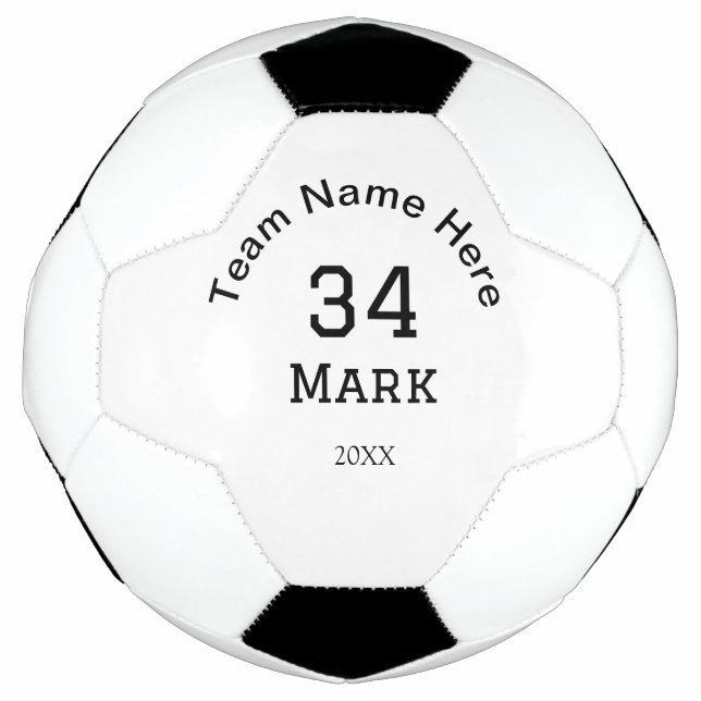 Mannschaftsname hinzufügen Spielername Datum Sport Fußball (Vorderseite)
