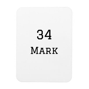 Mannschaftsname hinzufügen Spielername Datum Sport Magnet