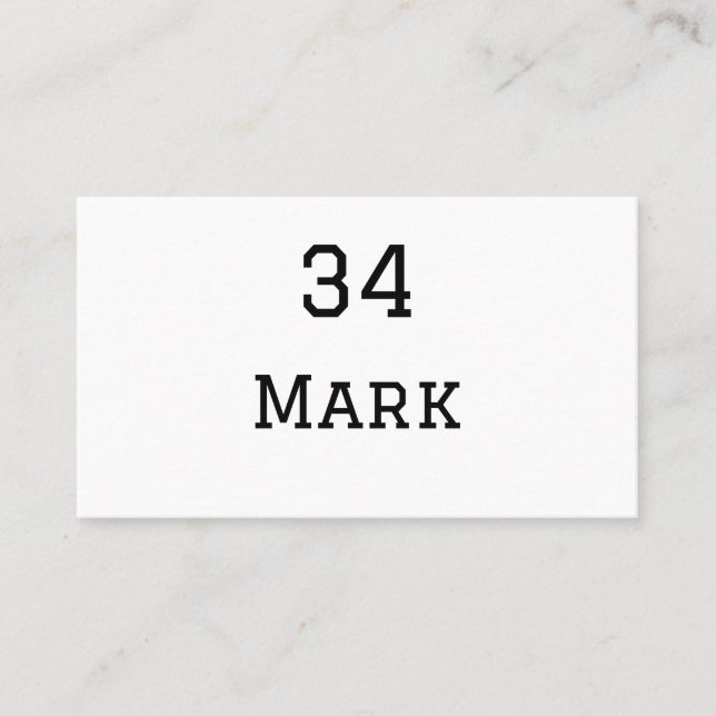 Mannschaftsname hinzufügen Spielername Datum Sport Visitenkarte (Vorderseite)