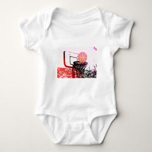 Mannschaftssport-Ball-Basketball-Netz-Zug-Spiel Baby Strampler