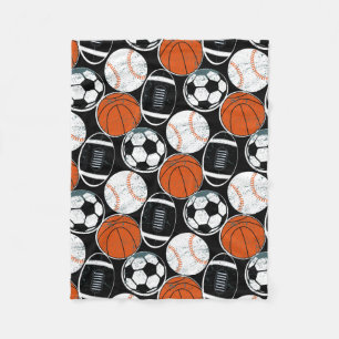 Mannschaftssportbälle Fleecedecke