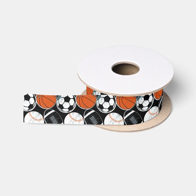 Mannschaftssportbälle Satinband (Spule)