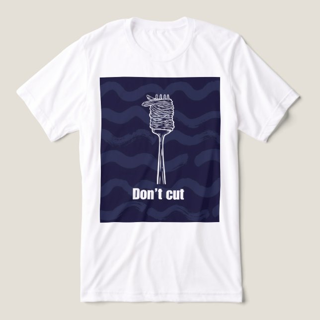 Mannt-T-Shirt - Don't Cut - Italienischer Humor Tri-Blend Shirt (Design Vorderseite)