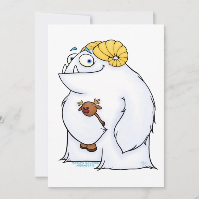 Manny der Yeti, Karte (Vorderseite)