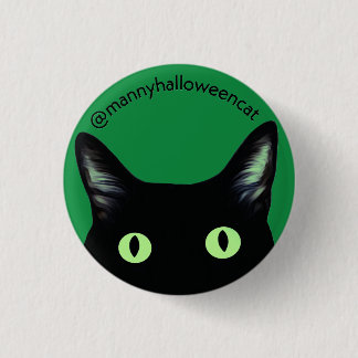 Manny Halloween-Katzen-Button Button
