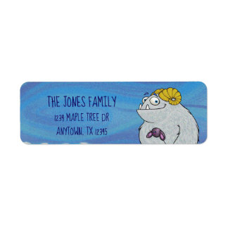 Manny the Yeti, étiquettes d'adresse de retour