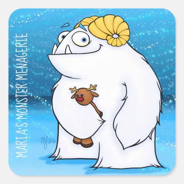 Manny Yeti, Sticker (Vorderseite)