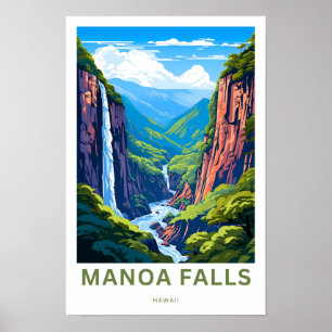 Manoa Falls Hawaii Travel Print Poster