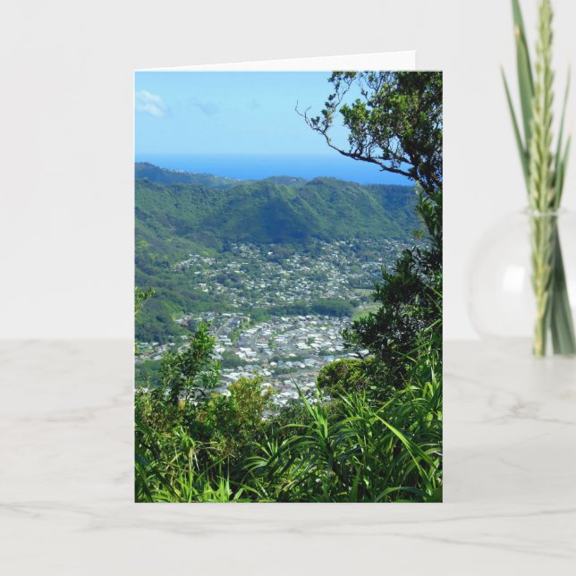 Manoa Tal, Hawaii Karte (Vorderseite)