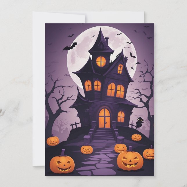 Manoir Macabre – Carte Cadeau Halloween (Devant)