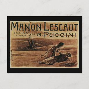 Manon Lescaut Vintage Postkarte