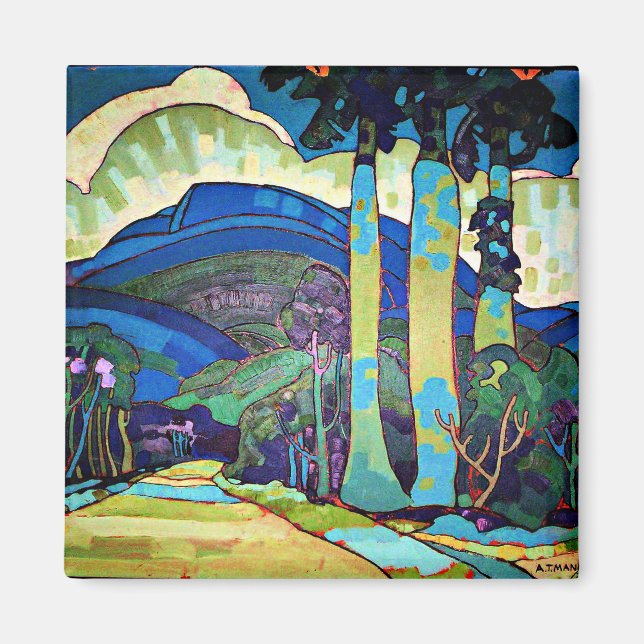 Manookian - hawaiianische Landschaft Magnet (Vorne)