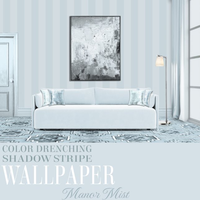 Manor Mist Six Inch Blue Shadow Stripe Tapete (Von Creator hochgeladen)