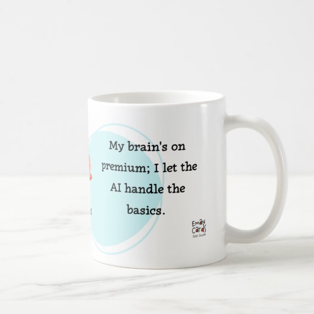 #ManoSays - Witty Line on AI Use - Kaffeetasse (Rechts)