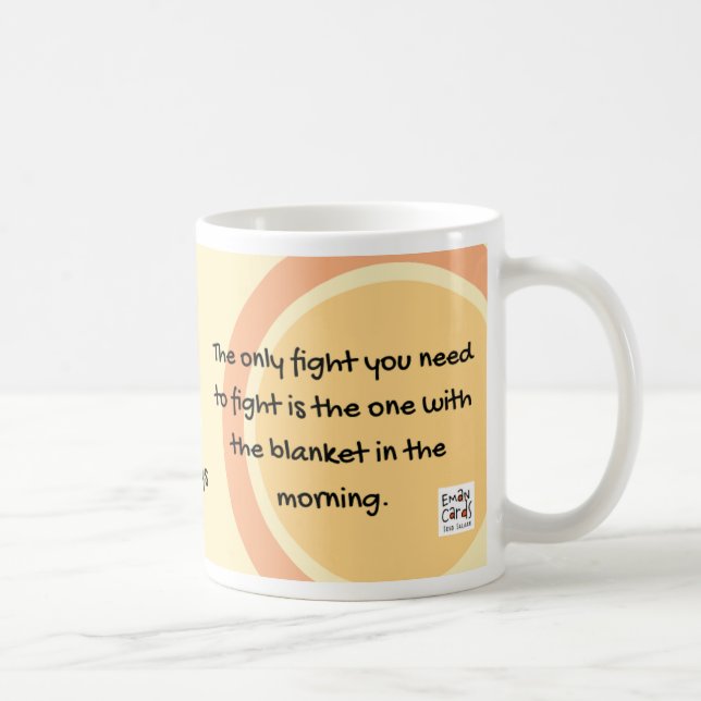 #ManoSays - Witty Line on Early Rising - Kaffeetasse (Rechts)