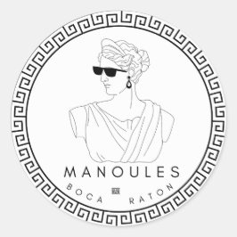 Manoules Kleine Aufkleber