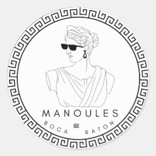 Manoules petits autocollants