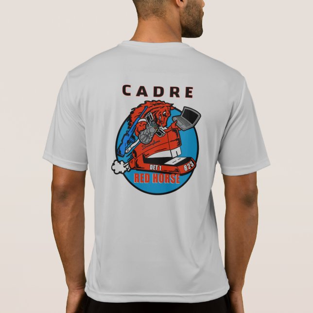 Manpower RED HORSE Cadre T-Shirt (Rückseite)