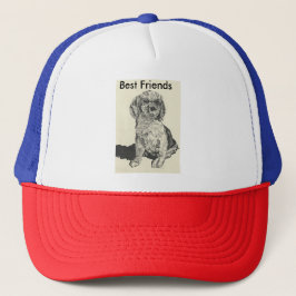 Mans Hat Best Friends Cocker Spaniel SARR Truckerkappe