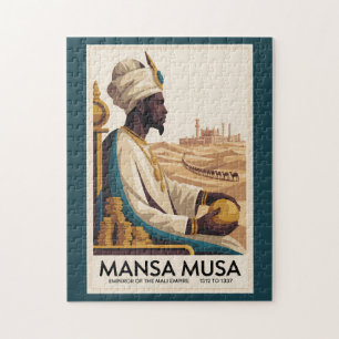 Mansa Musa Mali-Reich afrikanischer König Illustra