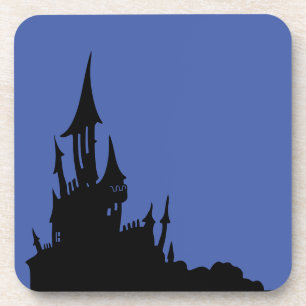 Mansion éffrayante Halloween Dessous de verre en p