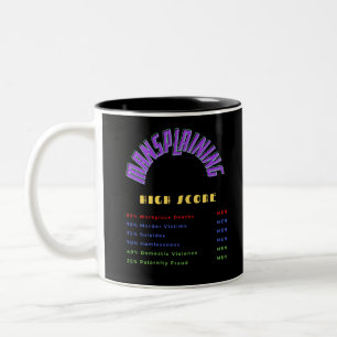 MANSPLAINING-High Score Zweifarbige Tasse