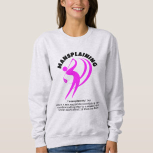 MANSPLAINING Lustige Frauen Golf Sweatshirt