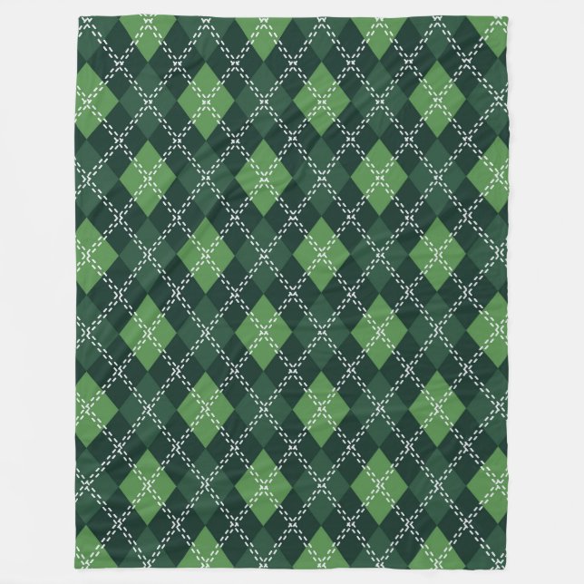 Manta Argyle Fleecedecke (Vorderseite)