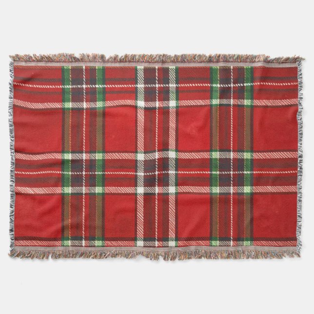Manta Clásica a Cuadros  Rojo Decke (Vorderseite)