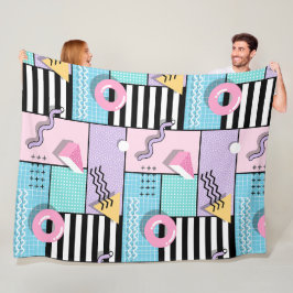 Manta de forro polar Memphis Party Fleecedecke