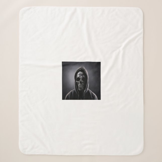 Manta de forro polar, santa muerte, la santa sherpadecke (Vorderseite)