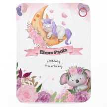manta para bebe con texto personalizado 