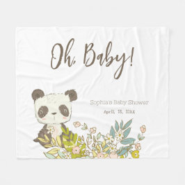 Manta polar Baby Shower Panda Fleecedecke