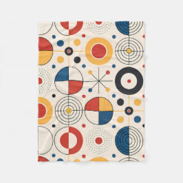 Manta polar diseño geométrico fleecedecke