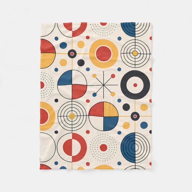 Manta polar diseño geométrico fleecedecke (Vorderseite)