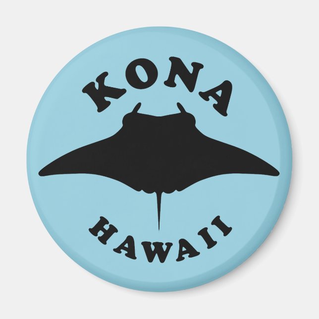 Manta Ray Diving in Kona, Hawaii Magnet (Vorne)