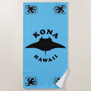 Manta Ray Diving in Kona, Hawaii Strandtuch