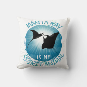 Manta Ray ist mein Geistestier Kissen