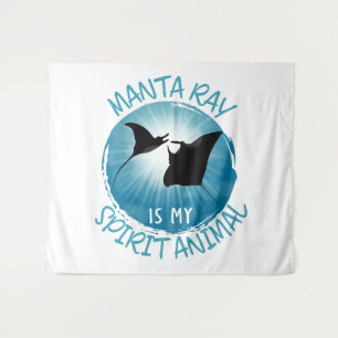Manta Ray ist mein Geistestier Wandteppich