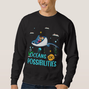 Manta Ray Oceans Of Mögliche Summer Reading B Sweatshirt