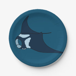 Manta Ray Pappteller