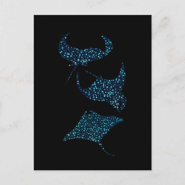 Manta Ray Postcard Postkarte (Vorderseite)
