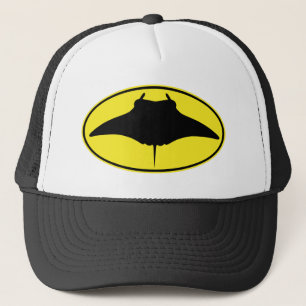 Manta Ray Silhouette Logo Truckerkappe