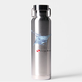 Manta Ray Silhouette mattierte Tasse Trinkflasche